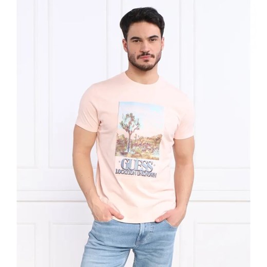 GUESS T-shirt DESERT PHOTO | Regular Fit ze sklepu Gomez Fashion Store w kategorii T-shirty męskie - zdjęcie 184332356