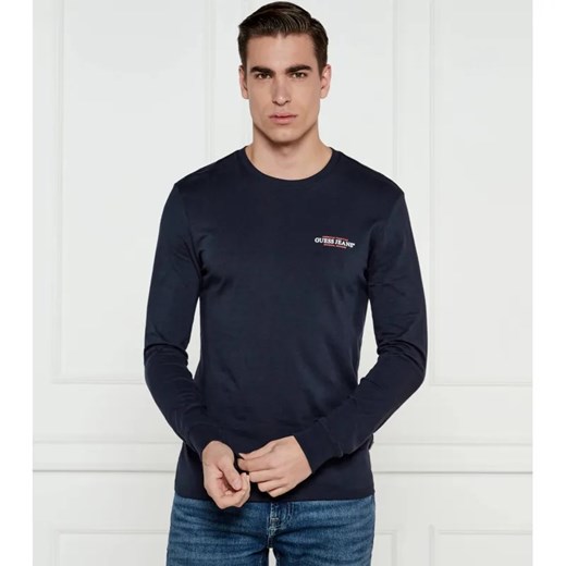 Guess Jeans Longsleeve AMERICAN | Slim Fit ze sklepu Gomez Fashion Store w kategorii T-shirty męskie - zdjęcie 184332379