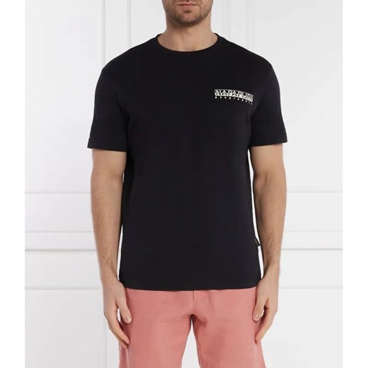 Napapijri T-shirt S-TAHI BLACK | Regular Fit ze sklepu Gomez Fashion Store w kategorii T-shirty męskie - zdjęcie 184332427