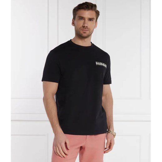Napapijri T-shirt S-TAHI BLACK | Regular Fit ze sklepu Gomez Fashion Store w kategorii T-shirty męskie - zdjęcie 184332428