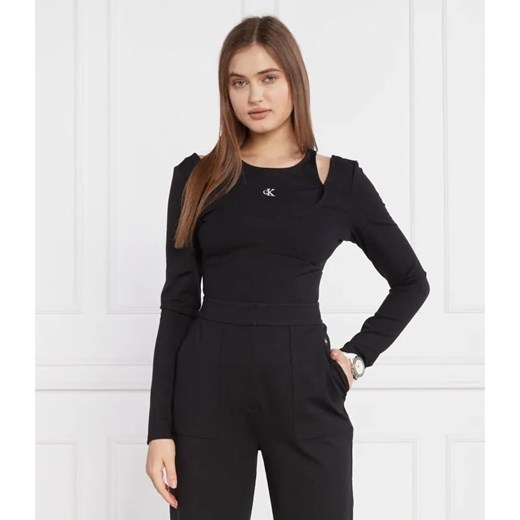 Calvin Klein Jeans Bluzka DOUBLE LAYER MILANO | Regular Fit ze sklepu Gomez Fashion Store w kategorii Bluzki damskie - zdjęcie 184332465