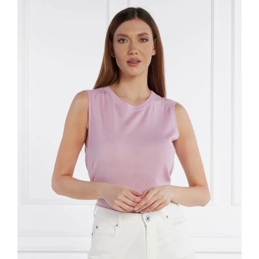 Marc Cain Wełniany top | Relaxed fit ze sklepu Gomez Fashion Store w kategorii Bluzki damskie - zdjęcie 184332559