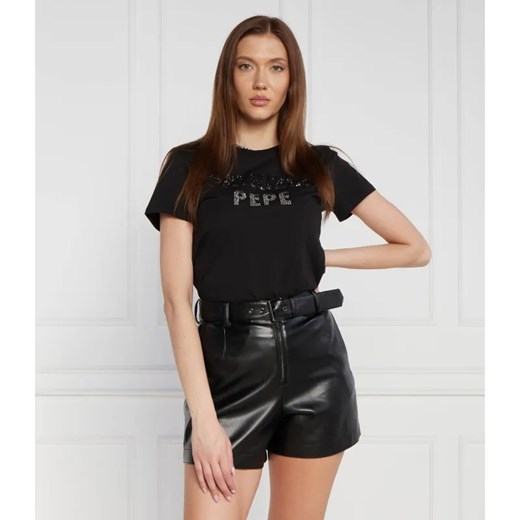 Patrizia Pepe T-shirt | Regular Fit ze sklepu Gomez Fashion Store w kategorii Bluzki damskie - zdjęcie 184332585