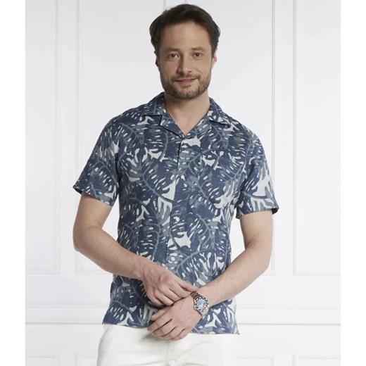 Tommy Hilfiger Lniana koszula W-DIFFUSED FOLIAGE | Regular Fit ze sklepu Gomez Fashion Store w kategorii Koszule męskie - zdjęcie 184332589