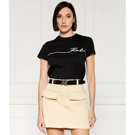 Karl Lagerfeld T-shirt seasonal | Regular Fit ze sklepu Gomez Fashion Store w kategorii Bluzki damskie - zdjęcie 184332626