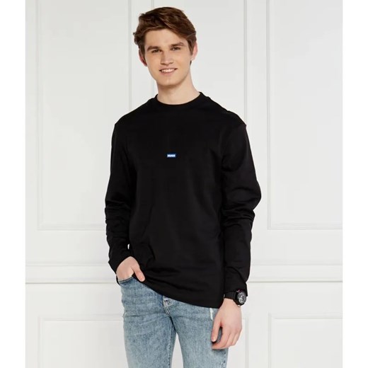 Hugo Blue Longsleeve Nilongti | Regular Fit ze sklepu Gomez Fashion Store w kategorii T-shirty męskie - zdjęcie 184332667