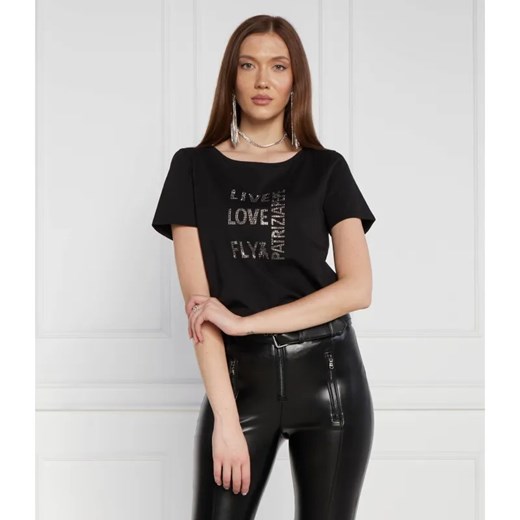 Patrizia Pepe T-shirt | Regular Fit ze sklepu Gomez Fashion Store w kategorii Bluzki damskie - zdjęcie 184332708
