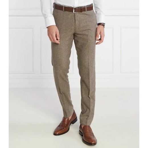 Oscar Jacobson Wełniane spodnie DENZ | Regular Fit ze sklepu Gomez Fashion Store w kategorii Spodnie męskie - zdjęcie 184332816