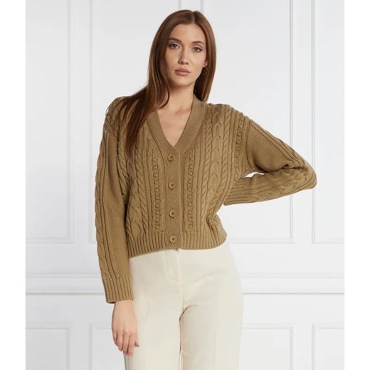 Max Mara Leisure Wełniany kardigan | Regular Fit ze sklepu Gomez Fashion Store w kategorii Swetry damskie - zdjęcie 184332818