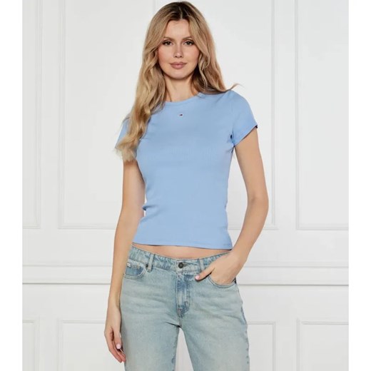 Tommy Jeans T-shirt ESSENTIAL | Slim Fit ze sklepu Gomez Fashion Store w kategorii Bluzki damskie - zdjęcie 184333028