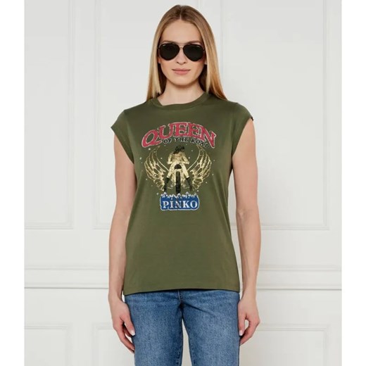 Pinko T-shirt MARRAKECH | Regular Fit ze sklepu Gomez Fashion Store w kategorii Bluzki damskie - zdjęcie 184333189