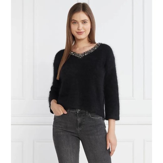 Liu Jo Wełniany sweter | Oversize fit ze sklepu Gomez Fashion Store w kategorii Swetry damskie - zdjęcie 184333285