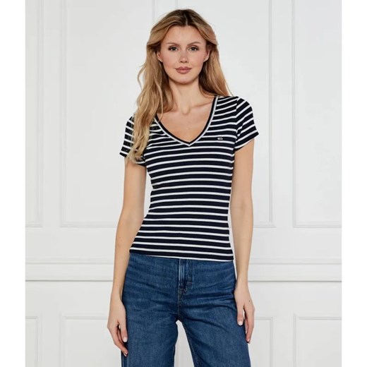 Tommy Jeans T-shirt ESSENTIAL | Slim Fit ze sklepu Gomez Fashion Store w kategorii Bluzki damskie - zdjęcie 184333567