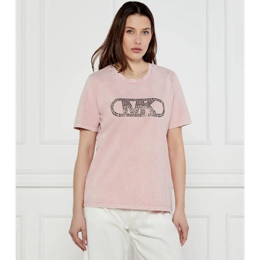 Michael Kors T-shirt EMPIRE | Regular Fit ze sklepu Gomez Fashion Store w kategorii Bluzki damskie - zdjęcie 184333598