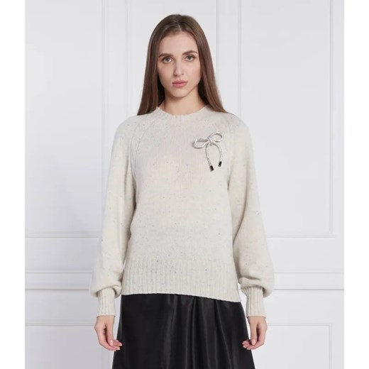 Twinset Actitude Wełniany sweter | Regular Fit ze sklepu Gomez Fashion Store w kategorii Swetry damskie - zdjęcie 184333678