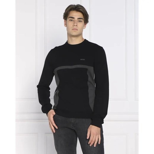BOSS GREEN Sweter Reloko | Regular Fit | z dodatkiem wełny ze sklepu Gomez Fashion Store w kategorii Swetry męskie - zdjęcie 184333997