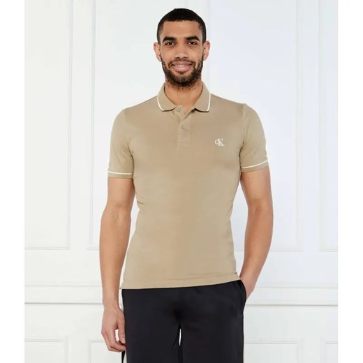 Calvin Klein Jeans Polo | Slim Fit | pique ze sklepu Gomez Fashion Store w kategorii T-shirty męskie - zdjęcie 184334048