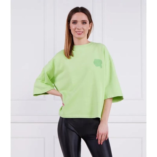 Karl Lagerfeld Bluza ikonik 2.0 tonal | Relaxed fit ze sklepu Gomez Fashion Store w kategorii Bluzy damskie - zdjęcie 184334135