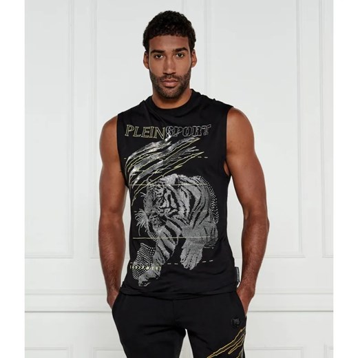 Plein Sport Tank top Lamina Tiger | Regular Fit ze sklepu Gomez Fashion Store w kategorii T-shirty męskie - zdjęcie 184334218