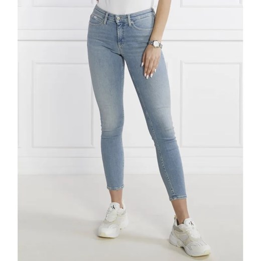 Calvin Klein Jeans Jeansy MID RISE | Skinny fit ze sklepu Gomez Fashion Store w kategorii Jeansy damskie - zdjęcie 184334235