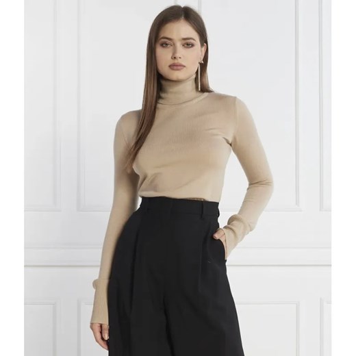Patrizia Pepe Wełniany golf | Regular Fit ze sklepu Gomez Fashion Store w kategorii Bluzki damskie - zdjęcie 184334419