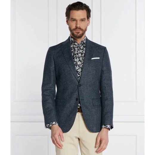 BOSS BLACK Wełniana marynarka H-Hutson-233 | Regular Fit | z dodatkiem lnu ze sklepu Gomez Fashion Store w kategorii Marynarki męskie - zdjęcie 184334449