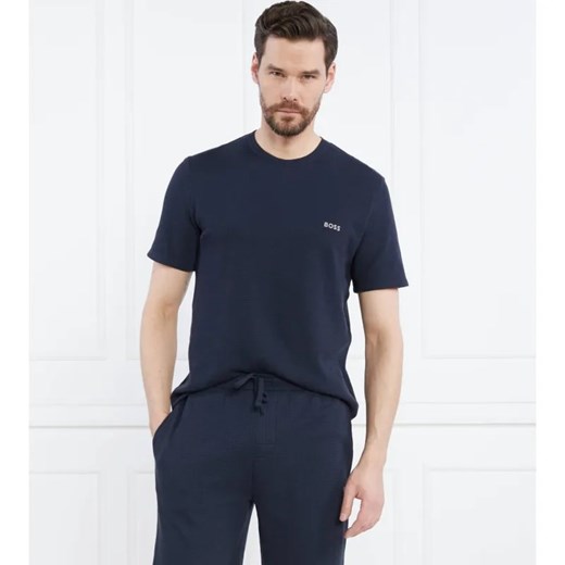 BOSS BLACK T-shirt Waffle | Regular Fit ze sklepu Gomez Fashion Store w kategorii T-shirty męskie - zdjęcie 184334508