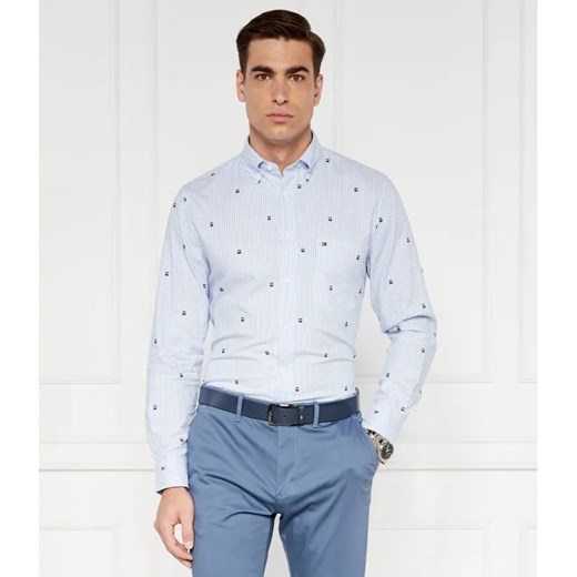 Tommy Hilfiger Koszula FIL COUPE GLOBAL | Regular Fit ze sklepu Gomez Fashion Store w kategorii Koszule męskie - zdjęcie 184334529