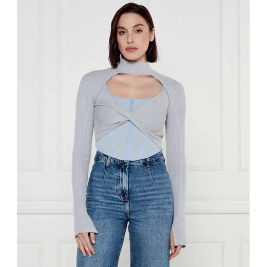 Patrizia Pepe Bluzka 2w1 | Slim Fit ze sklepu Gomez Fashion Store w kategorii Bluzki damskie - zdjęcie 184334598