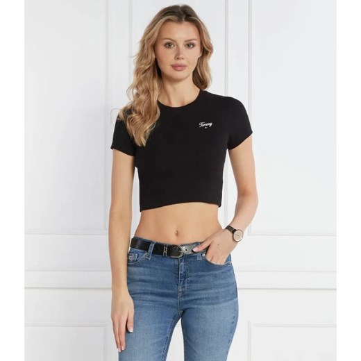 Tommy Jeans T-shirt | Cropped Fit ze sklepu Gomez Fashion Store w kategorii Bluzki damskie - zdjęcie 184334728