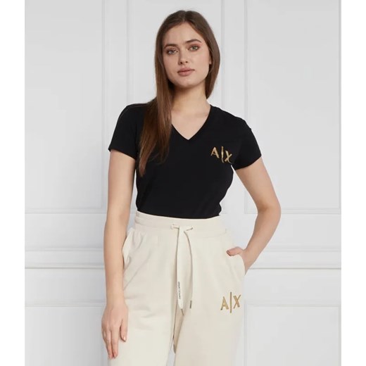 Armani Exchange T-shirt | Regular Fit ze sklepu Gomez Fashion Store w kategorii Bluzki damskie - zdjęcie 184334827