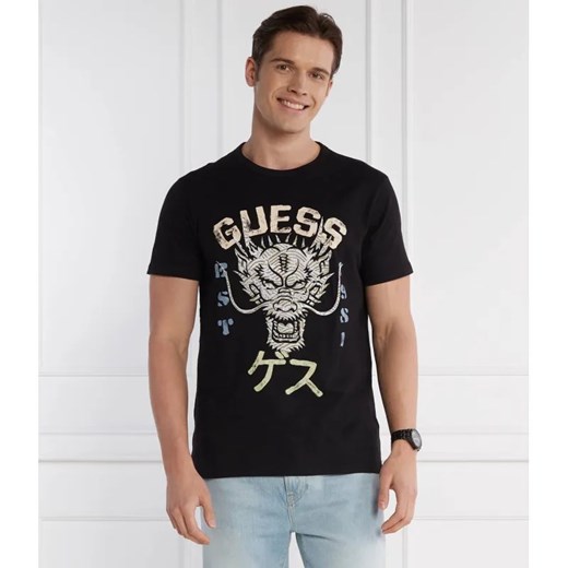GUESS T-shirt DRAGON | Regular Fit ze sklepu Gomez Fashion Store w kategorii T-shirty męskie - zdjęcie 184334888