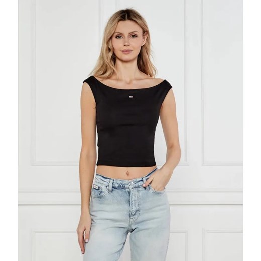 Tommy Jeans Top | Slim Fit ze sklepu Gomez Fashion Store w kategorii Bluzki damskie - zdjęcie 184334958