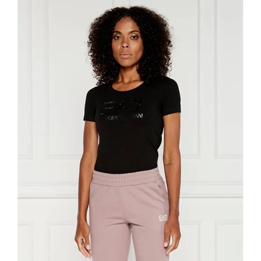 EA7 T-shirt | Regular Fit ze sklepu Gomez Fashion Store w kategorii Bluzki damskie - zdjęcie 184335037