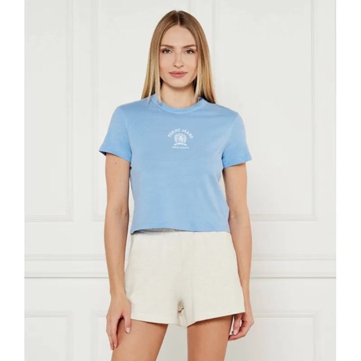 Tommy Jeans T-shirt VARSITY | Cropped Fit ze sklepu Gomez Fashion Store w kategorii Bluzki damskie - zdjęcie 184335115