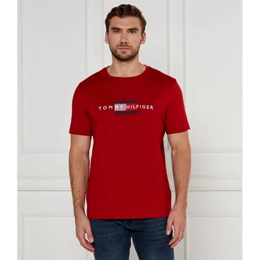 Tommy Hilfiger T-shirt FLAG EMBRO | Regular Fit ze sklepu Gomez Fashion Store w kategorii T-shirty męskie - zdjęcie 184335506