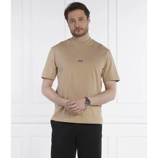 Hugo Blue T-shirt Nieros | Regular Fit ze sklepu Gomez Fashion Store w kategorii T-shirty męskie - zdjęcie 184335589