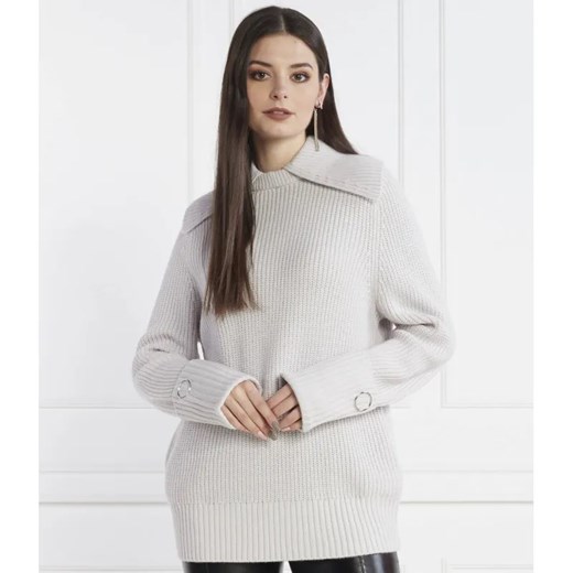Patrizia Pepe Sweter | Regular Fit | z dodatkiem wełny ze sklepu Gomez Fashion Store w kategorii Swetry damskie - zdjęcie 184335775