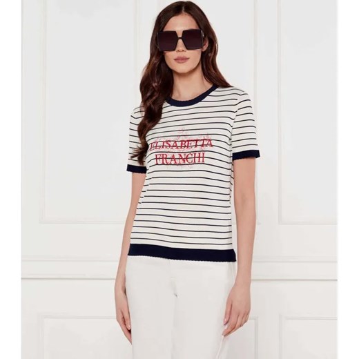 Elisabetta Franchi T-shirt | Slim Fit ze sklepu Gomez Fashion Store w kategorii Bluzki damskie - zdjęcie 184335848