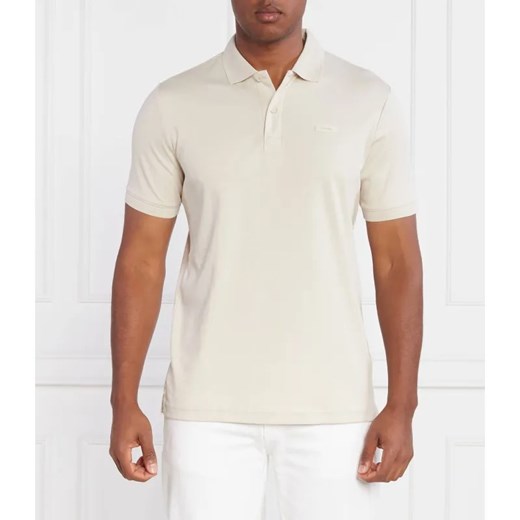 Calvin Klein Polo SMOOTH COTTON SLIM POLO | Slim Fit ze sklepu Gomez Fashion Store w kategorii T-shirty męskie - zdjęcie 184335866