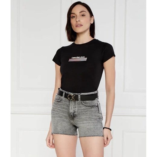 Calvin Klein Jeans T-shirt | Regular Fit ze sklepu Gomez Fashion Store w kategorii Bluzki damskie - zdjęcie 184335956