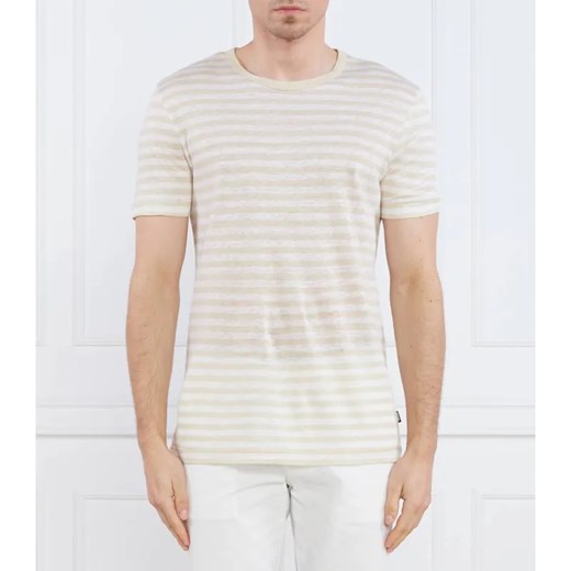 BOSS BLACK Lniany t-shirt Tiburt 350 | Regular Fit XXL promocja Gomez Fashion Store