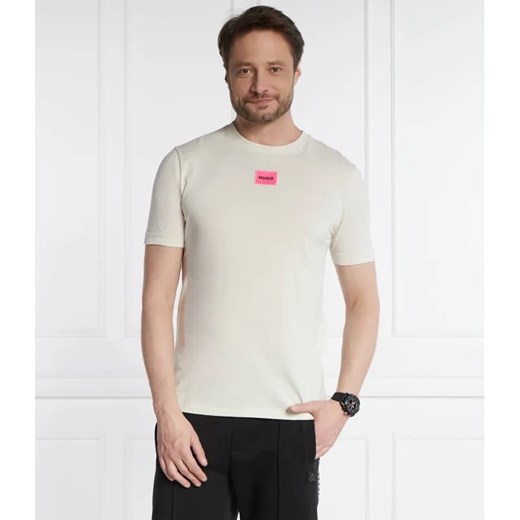HUGO T-shirt Diragolino212 | Regular Fit ze sklepu Gomez Fashion Store w kategorii T-shirty męskie - zdjęcie 184335989