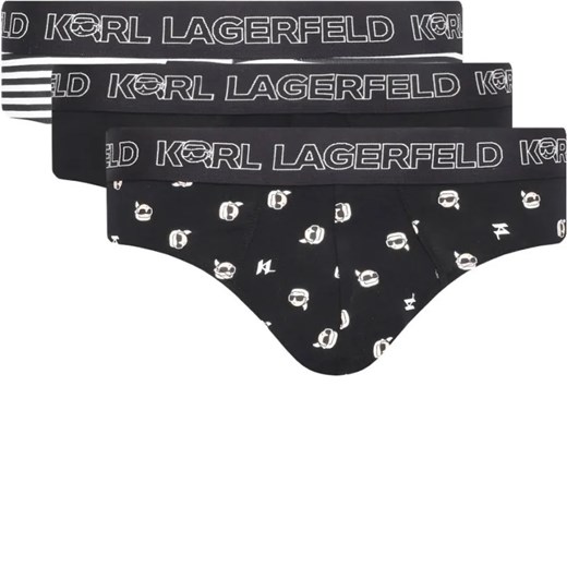 Karl Lagerfeld Slipy 3-pack Ikon ze sklepu Gomez Fashion Store w kategorii Majtki męskie - zdjęcie 184336036