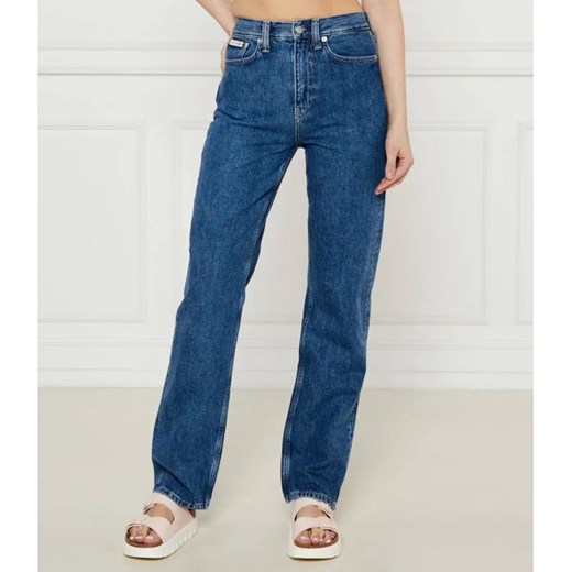 Calvin Klein Jeans Jeansy | Straight fit | high rise ze sklepu Gomez Fashion Store w kategorii Jeansy damskie - zdjęcie 184336186