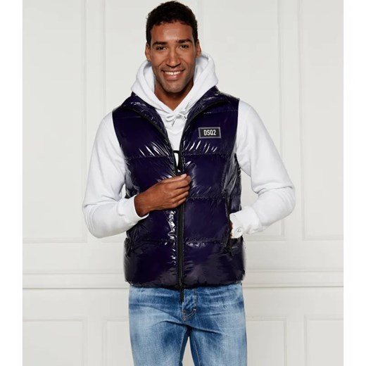 Dsquared2 Puchowy bezrękawnik | Regular Fit ze sklepu Gomez Fashion Store w kategorii Kamizelki męskie - zdjęcie 184336275