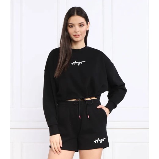 HUGO Bluza Delive | Cropped Fit ze sklepu Gomez Fashion Store w kategorii Bluzy damskie - zdjęcie 184336317