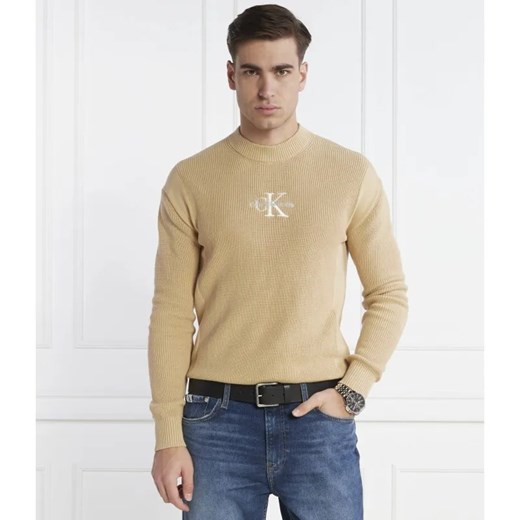 Calvin Klein Jeans Sweter | Slim Fit ze sklepu Gomez Fashion Store w kategorii Swetry męskie - zdjęcie 184336485