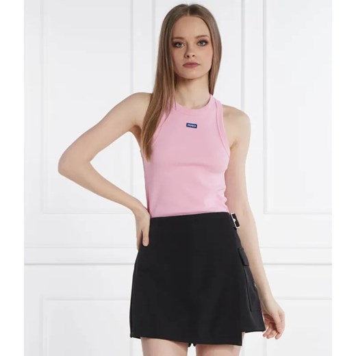 Hugo Blue Top Easy Tank | Slim Fit ze sklepu Gomez Fashion Store w kategorii Bluzki damskie - zdjęcie 184336698