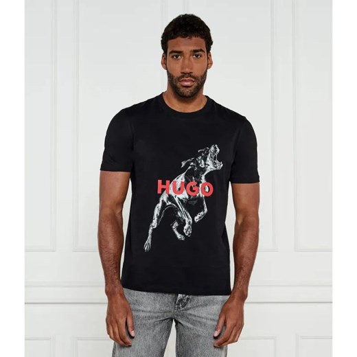 HUGO T-shirt Deyladec | Regular Fit ze sklepu Gomez Fashion Store w kategorii T-shirty męskie - zdjęcie 184336747